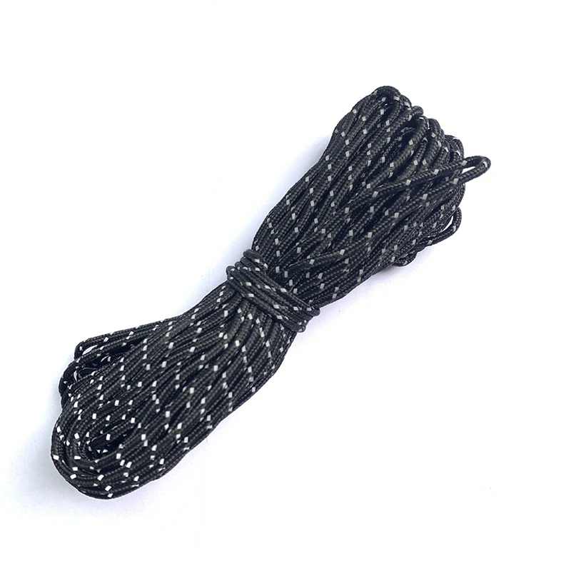 20m 3mm Reflektierendes Paracord Zeltseil Camping Markisenleine Abspannleine – Detail 5