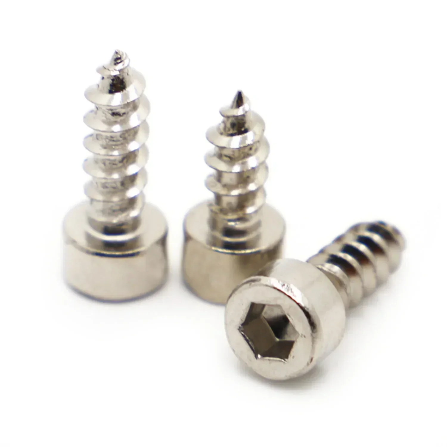 

10-50pcs Carbon Steel Hex Socket Cap Head Screw M2 M2.6 M3 M3.5 M4 M5 M6 Nickel Plated Self Tapping Wood Screw