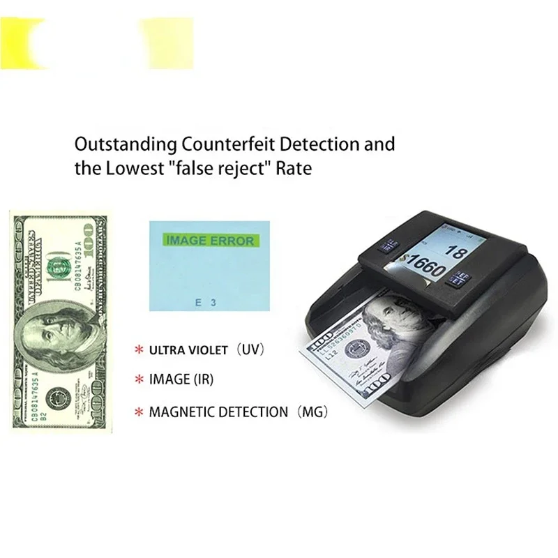 Professional Multifunction Multi Currency Mini Money Fake Note Detector Machine Counterfeit Bill Detector Factory