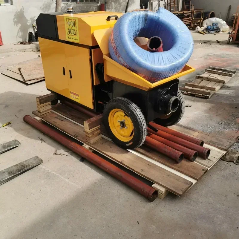 Diesel Electric Trailer Concrete Transfer Pump Portable Diesel Small Concrete Pump Mobile Mini Concrete Pumping Machine