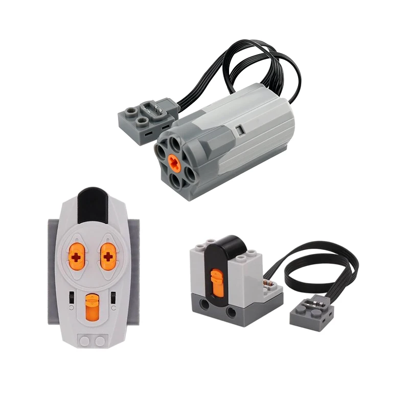 Kit de Motor M con funciones de potencia técnica MOC con función de alta velocidad para proyectos de bricolaje de bloques de construcción compatibles con técnicas