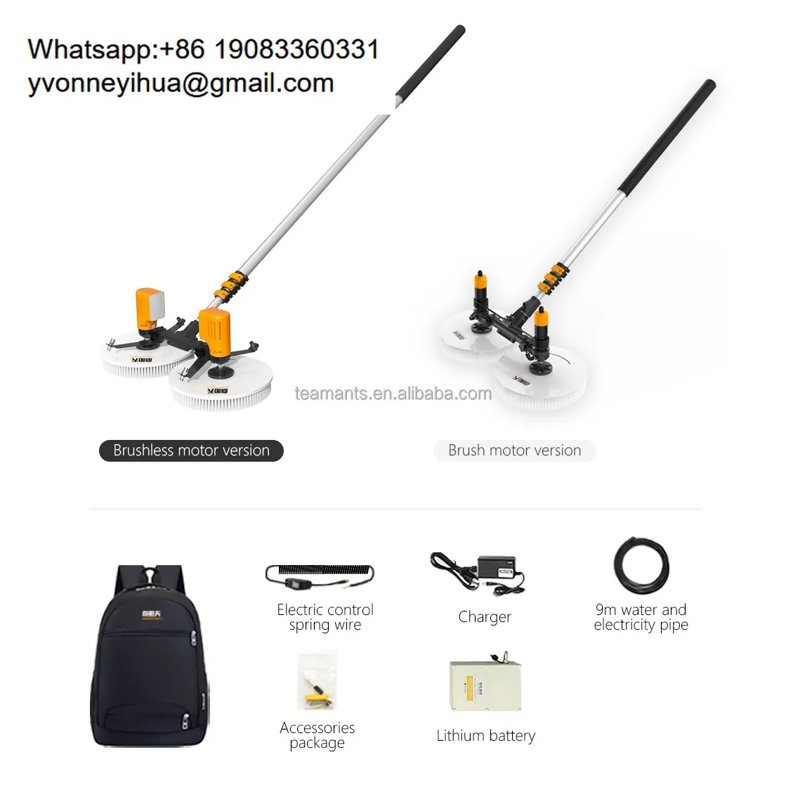 

Teamants EB-01 Hot Selling In Panel Cleaning Machine Rotary Solar Panel Brush For Cleaning Solar Panel Brush Machine