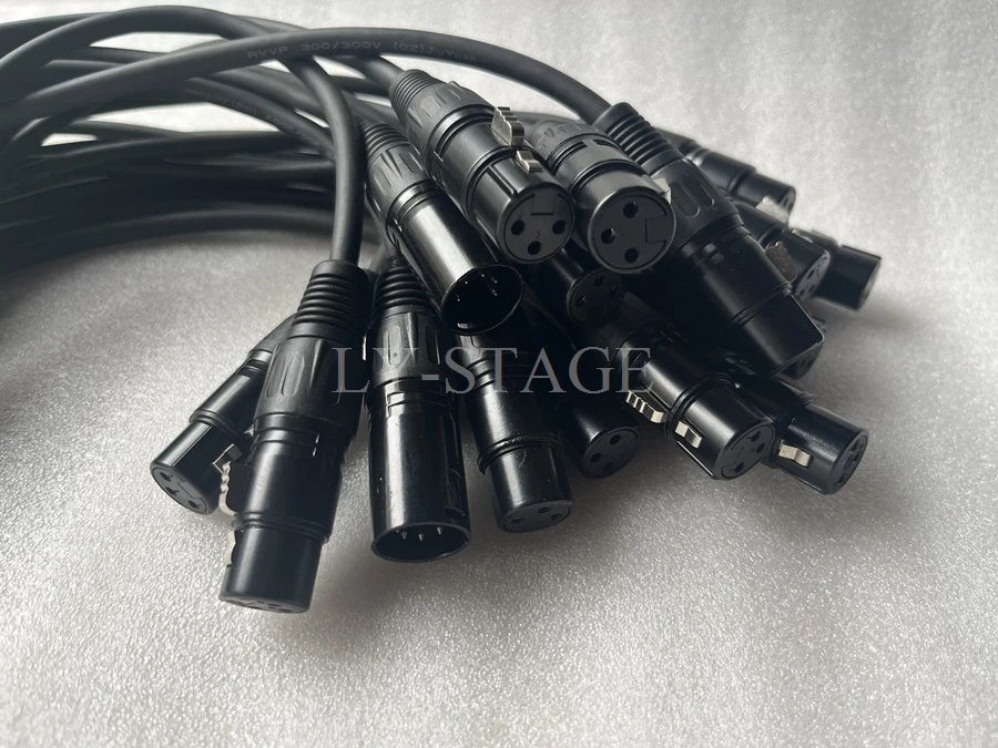 30cm Disco Light DMX 512 3pin 3XLR Cable Connector Cord Cabling Stage Light Signal Transmission Line Cables image 4