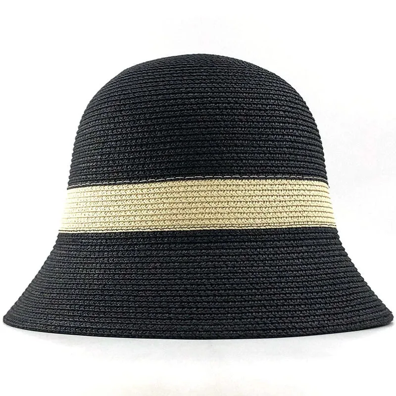 

Summer Fashion Women Straw Hat Lady Sun Visor Cap Bucket Cap Strawhat Beach Hat Outdoor Girl