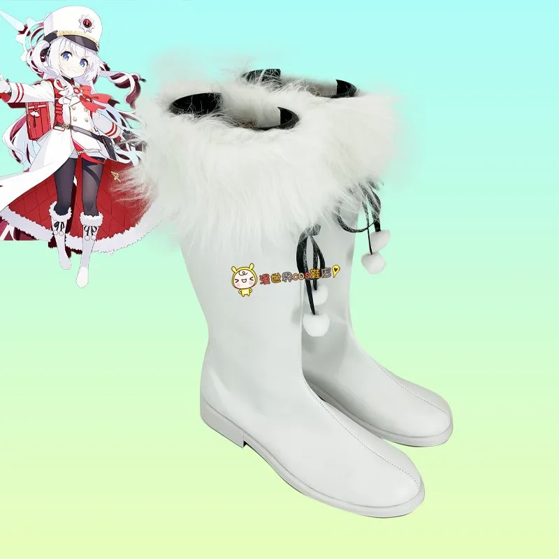 

Anime Game Blue Archive Cosplay Costumes Renkawa Cherino Cosplay Party Shoes Long White Boots