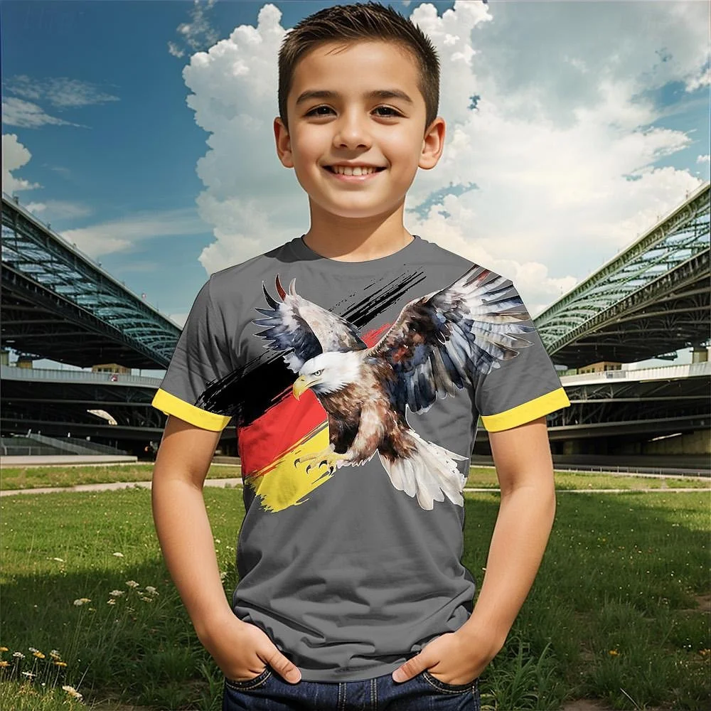 2024 Kids Boys Girls Casual T-Shirts 3d Printed Cartoon Funny T Shirt Children Birthday Gift Tshirts Baby Clothes Summer