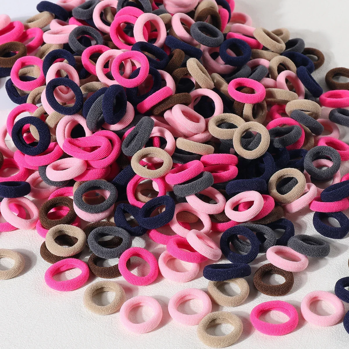 100/300/500 Stück Mädchen Elastische Haarbänder Kinder Pferdeschwanz-Halter Haargummis Kleine Scrunchies Kinder Haaraccessoires
