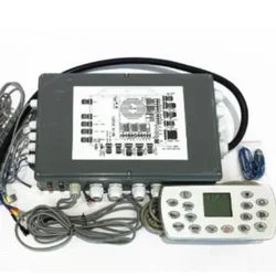 Pump controller and heater for massage bathtub, electrical control panel for spa