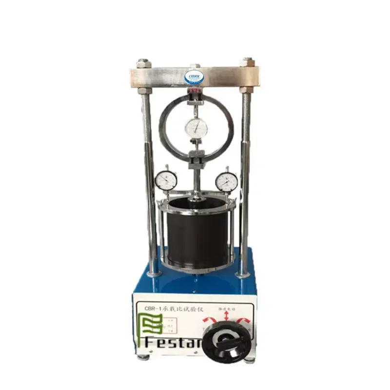 Laboratory Testing Equipment CBR Loading Testing Machine With Proving Ring for Soil Bearing Capacity Test