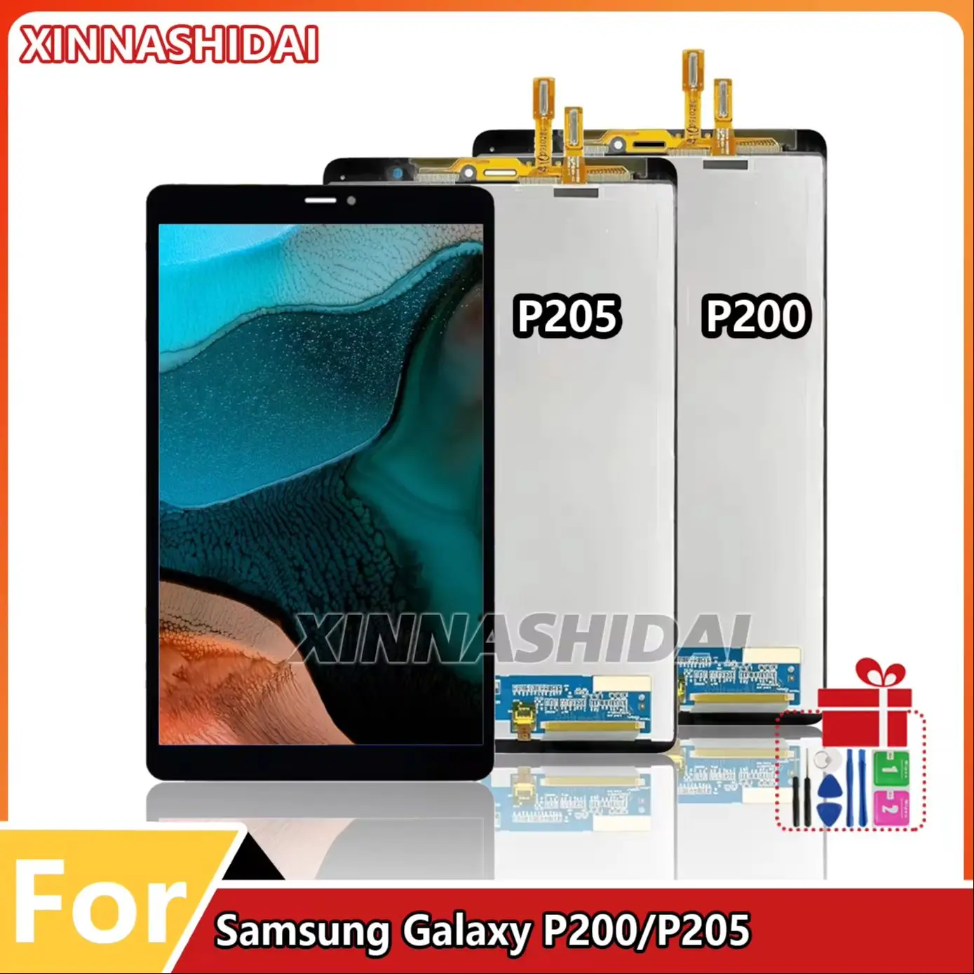 LCD For Samsung Tab A 8.0 2019 SM-P200 SM-P205 P200 P205 LCD Display Monitor Touch Screen Digitizer Assembly Replace Parts