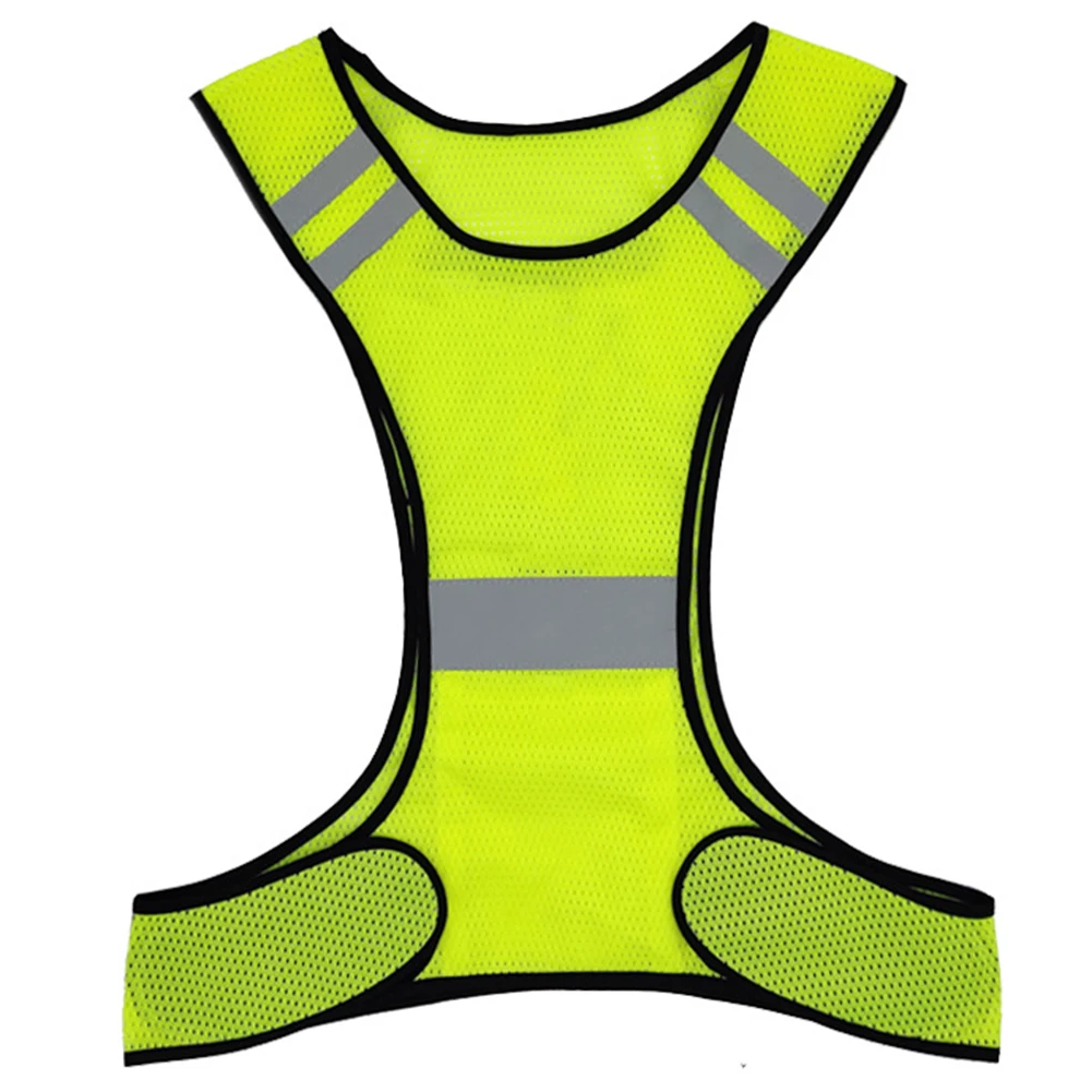 High Visibility Running Vest Breathable Sports Reflective Waistcoat Lightweight for Men Women Outdoor Night Riding