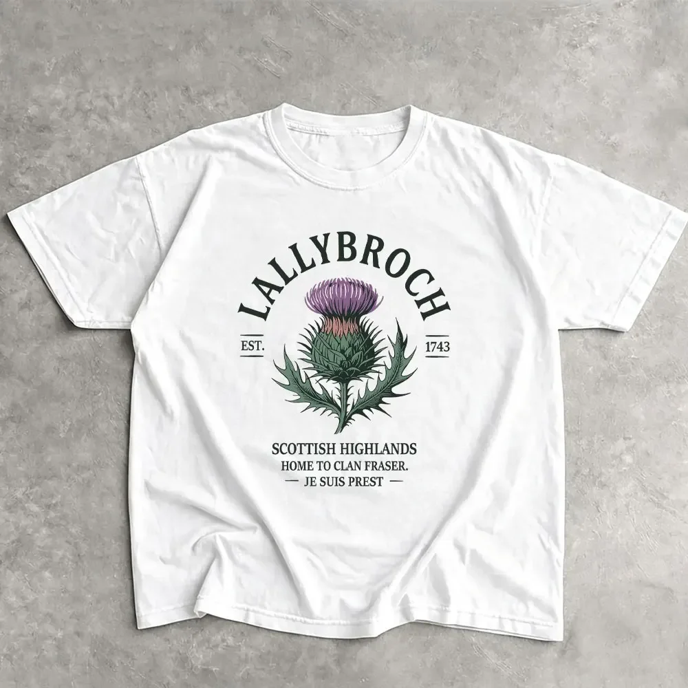 Outlander Lallybroch Women Tshirt Scottish Highlands Tee Short Sleeve Summer Fashion Tops Clan Fraser Gift Ropa Mujer Female Tee