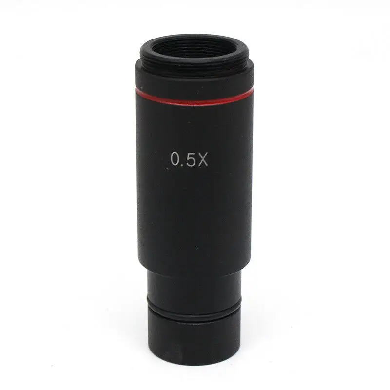 0.5X C-mount Lens Microscope Adapter Port Reducing Relay Lens Eyepiece CCD Camera Mounting Size 23.2mm or 30mm