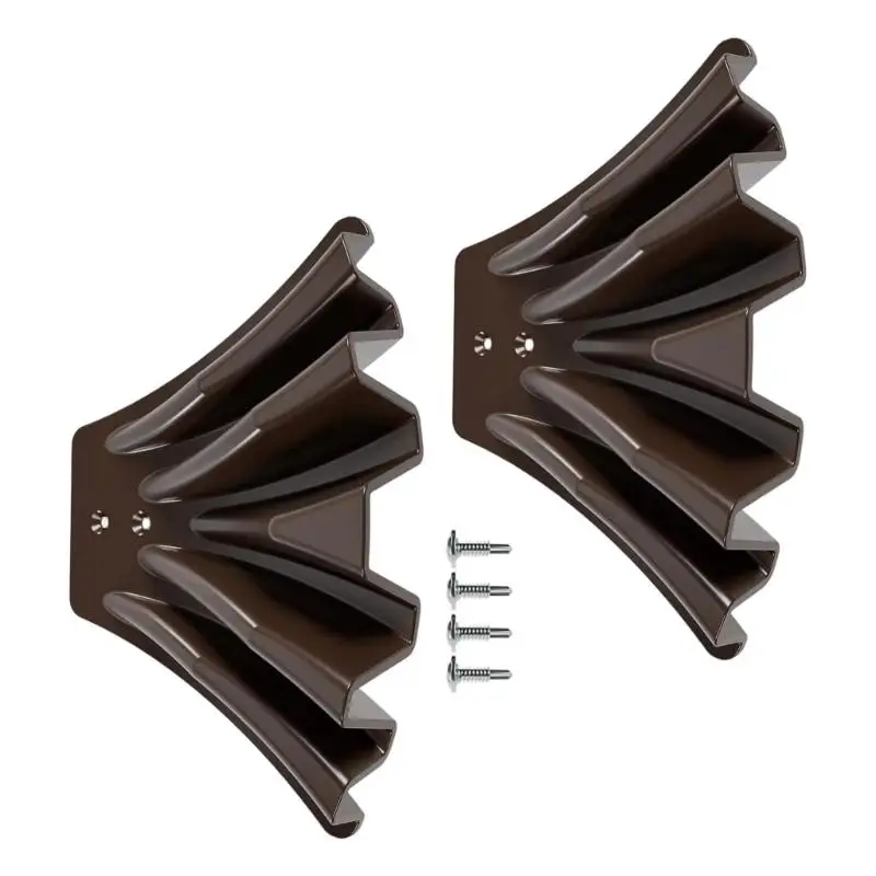 Y1UD 2pcs Gutter Downspout Palterter Downspout Blok Basement Water Diverter Alat Disperser Air Hujan Mudah Dipasang