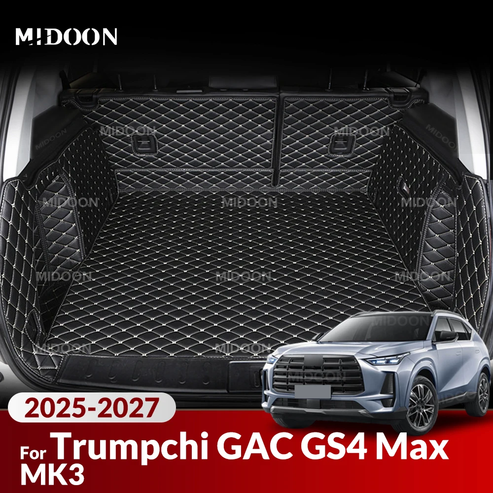 

Автомобильный коврик в багажник с полным покрытием для Trumpchi GAC GS4 Max MK3 2025 2026 2027, вкладыш для багажного отсека, аксессуары для салона автомобиля