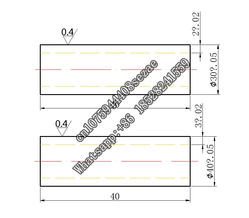 Customize standard circular tube test block JJF 1126-2004 ultrasonic thickness gauge calibration specification