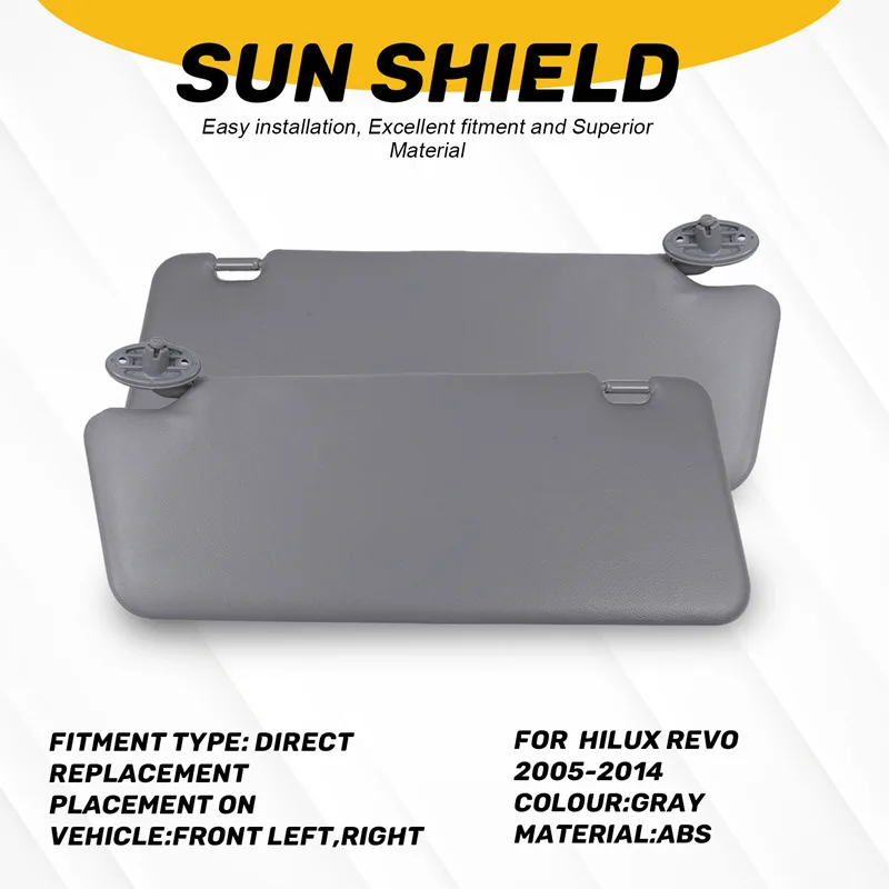 Car Inside Sunvisor For Toyota Hilux Revo 2005-2014 Sun Shield Front Sunshade Sun Visor