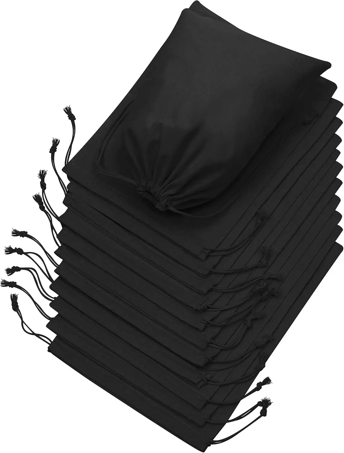 

Cotton Drawstring Bags 9x12 Inch 12 Pack for Storage, Travel, and Household Organization