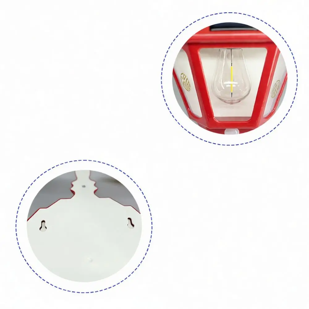 Outdoor Solar Wall Light Chinese Knot Fu Pattern Tungsten Warm Lamp Waterproof Motion Sensor Yard Garden Decor