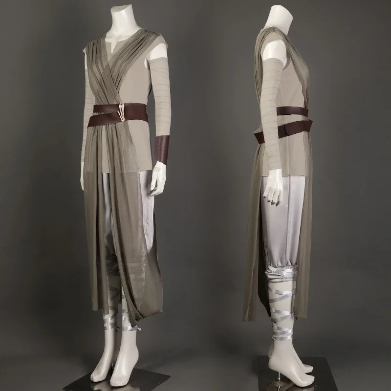

Rey Cosplay Costume From The Movie : The Force Awakens, Rey Cosplay Set, Halloween Performance Costume