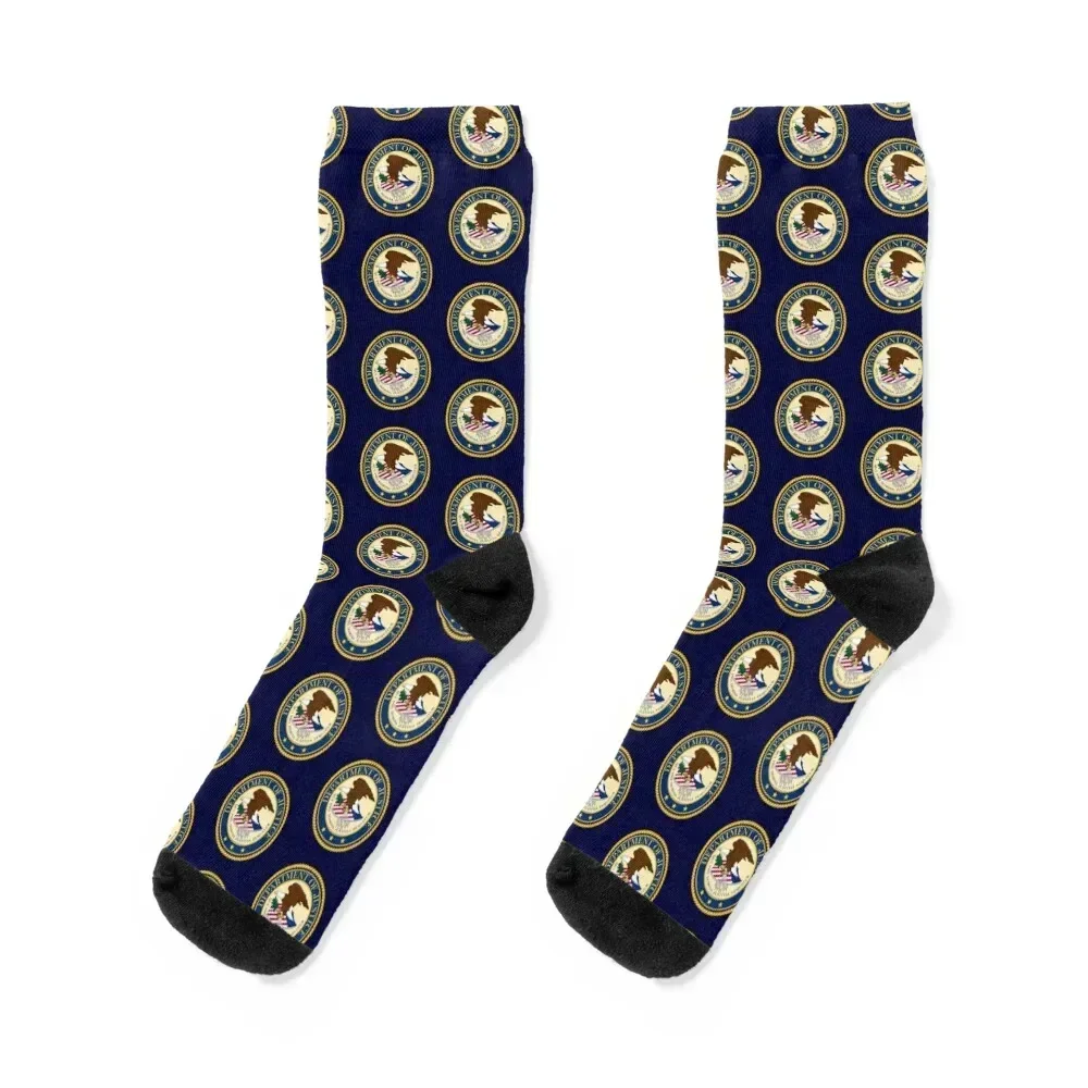 UNITED STATES DEPARTMENT OF JUSTICE DOJ SEAL Socks Non-slip FASHION funny gift Socks Female Men's