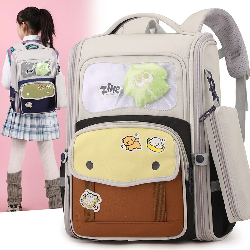 

2025 Primary School Girls' Schoolbag Kawaii Lightweight Children's Bag Waterproof Bags Colorful Travel Backpack Mochilas Gifts