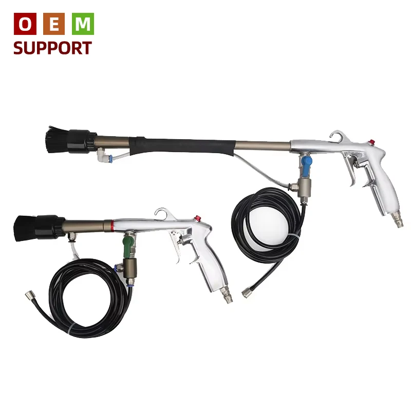 

KARLION KW-ST1021 Extended/Short Tornado High-Pressure Engine Cleaning Gun with Brush Equipped Dry Car Wash Air-Blowing Tool
