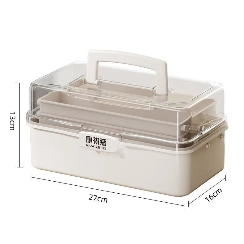 Household Large Capacity Multi Layer Moisture Proof Medicine Box Portable Medical Storage Case