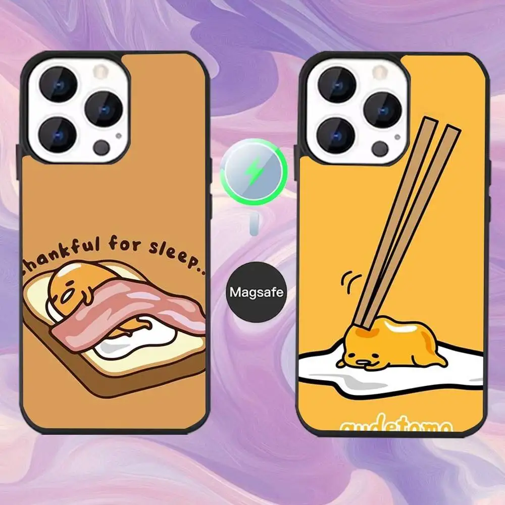 

G-Gudetama Egg Cute Phone Case For iPhone 16,15,14,13,12,11,Pro,Max,Plus,Mini,Magsafe,Magnetic Wireless Charging Case