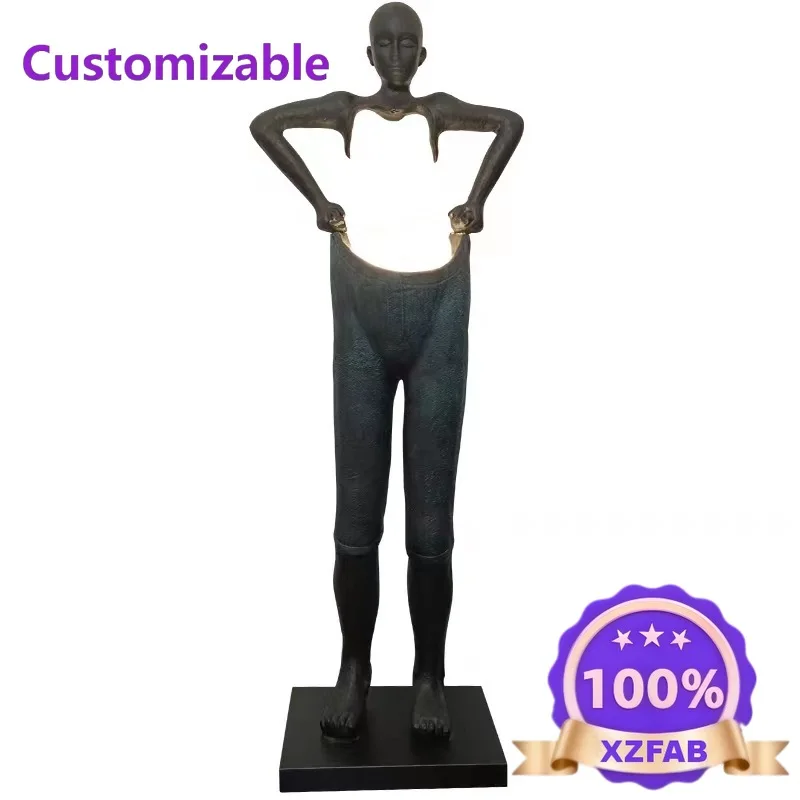 Factory Direct 2026 Modern art sculpture, portrait trousers, window floor-to-ceiling abstract sculpture ornaments, living room,