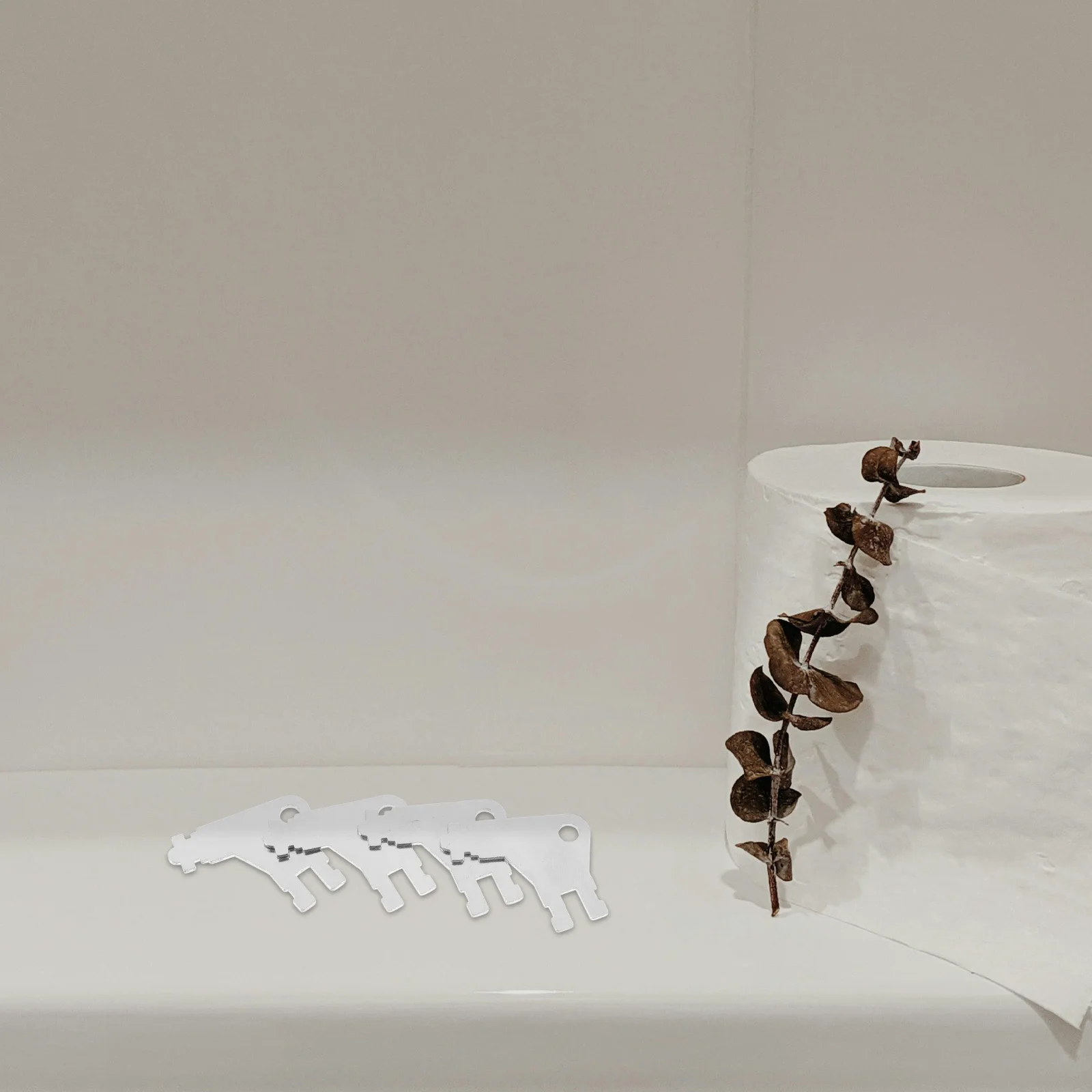 

4pcs Toilet Paper Dispenser Key Metal Access Key For Paper Towel Dispenser Maintenance Universal Restroom Service Tool Bathroom