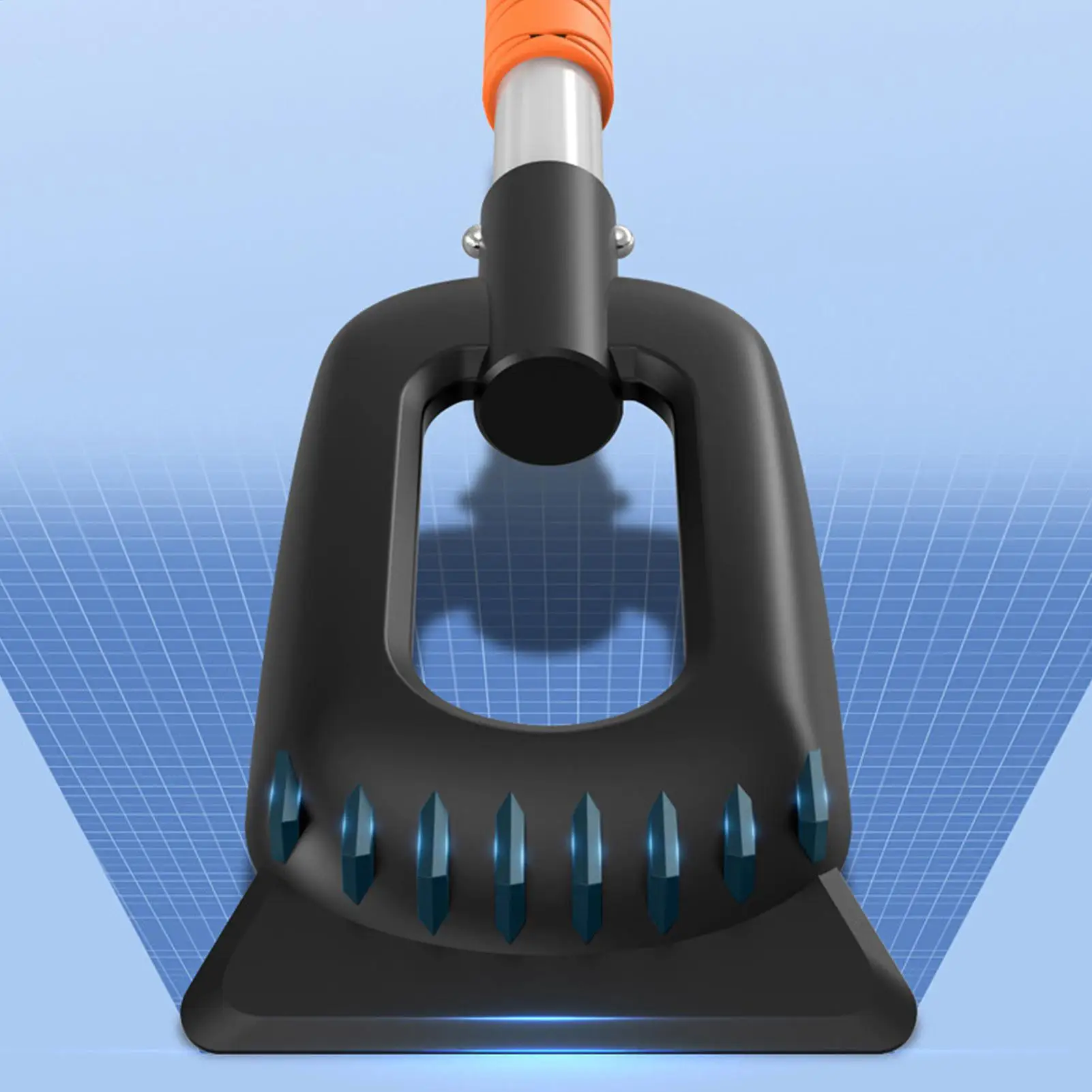 Car Ice Scraper Extendable Aluminum Alloy Auto Supplies Cars Snow Remover For Window Truck SUV Vehicle Roof Winter Cleaning