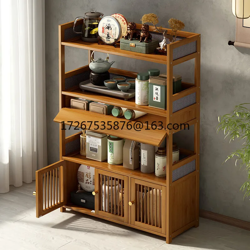 

Tea rack, shelf, multi-layer storage cabinet, living room, small Bogu rack, tea room, tea display cabinet