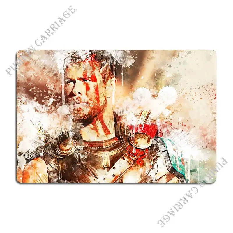 Chris Hemsworth Metal Sign Home Club Plaques Cinema Tin Sign Poster