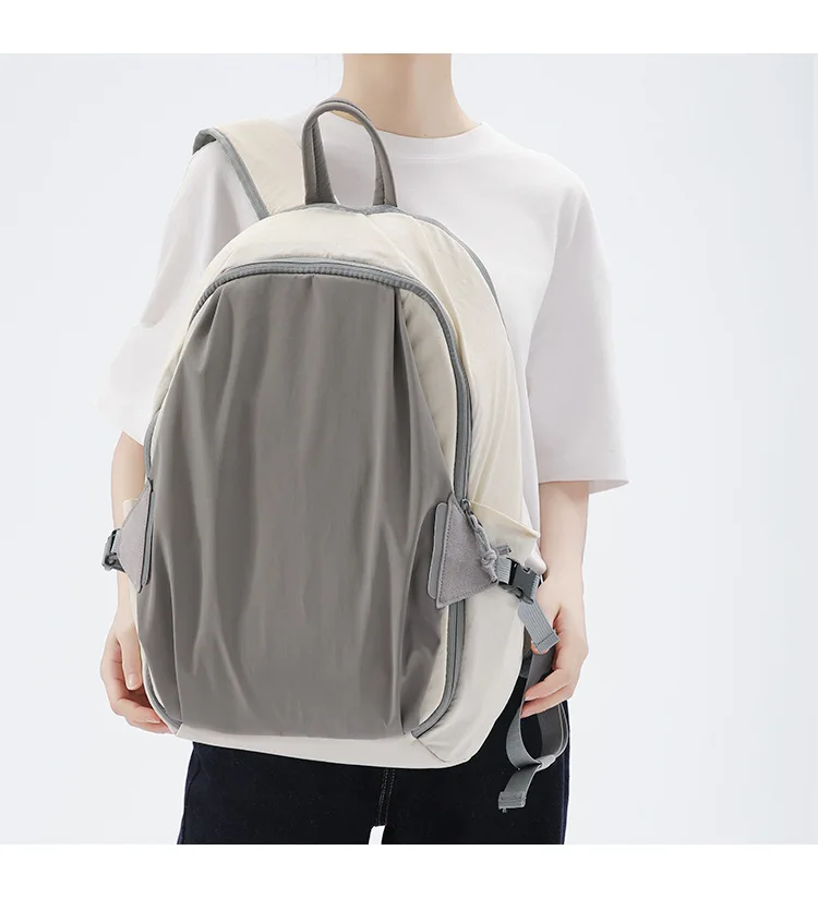 

Backpack Women Large Capacity Outdoor Hiking Bag Backpack Leather Film Leisure Commuting 15.6-inch Computer Bag Simple Backpack