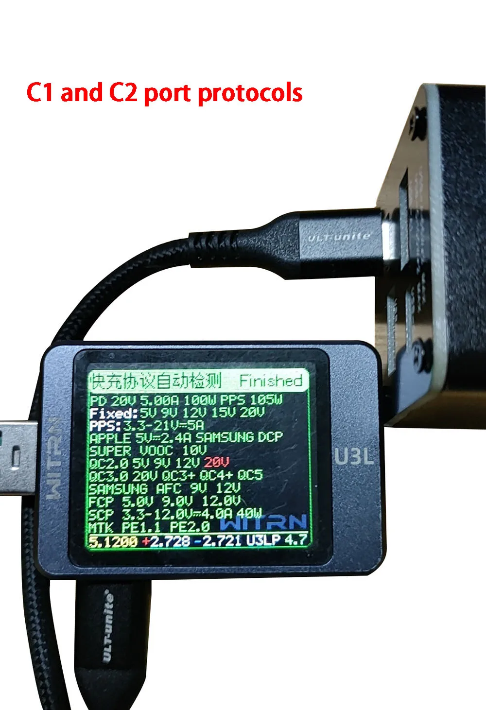 PD 100 واط شاحن سيارة وحدة شحن سريع TYPE-C USB مستقل شحن سريع محول SVOOC65W الهاتف المحمول PD QC بروتوكول PPS