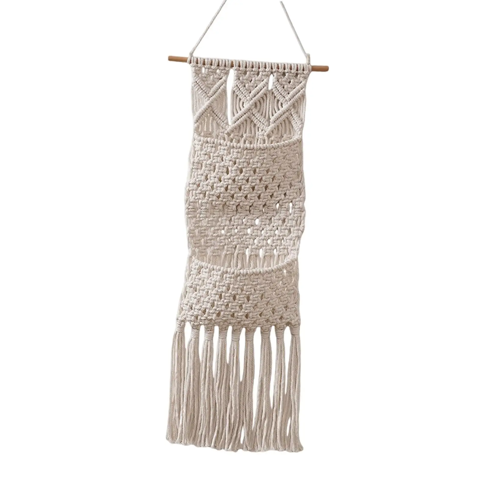 Small Macrame Wall Art Door Crafts Decorative Tapestry Wall Hanging for Boho Room Gallery Living Room Backdrop