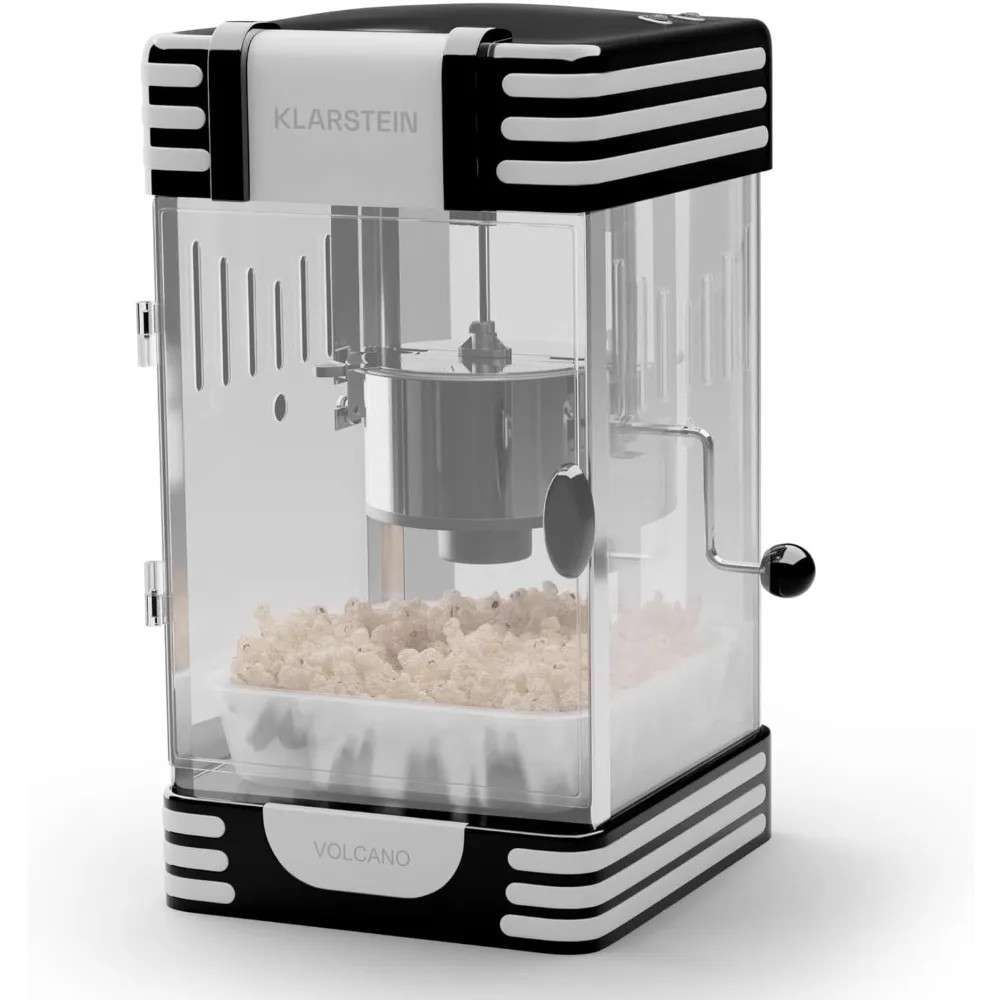 Klarstein maquina palomitas retro, palomitero para hacer palomitas de maiz para niños, máquina de palomitas de maíz 300w palomitera electrica