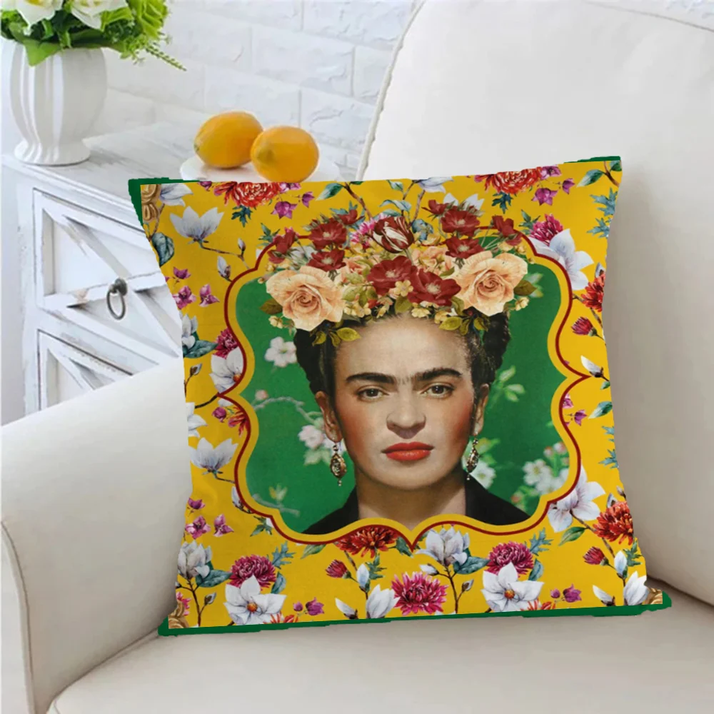 F-kahlo Cushion Cover 50x50 Decorative Pillows for Sofa Home 45x45 Cushions Covers 40*40 40x40cm Salon Rectangular 60x40 Textile