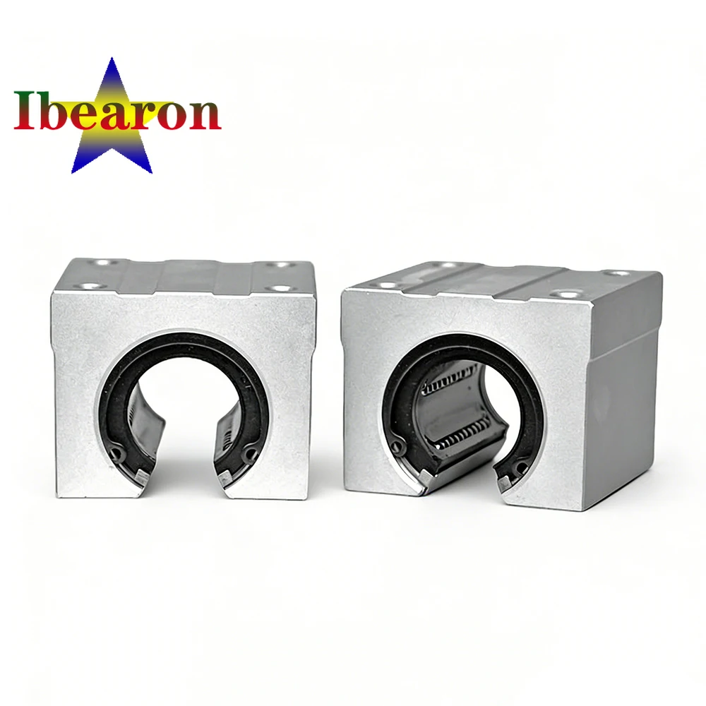 1PCS SBR50UU Open Type Aluminum Alloy Linear Rail Slider with Preload Plate For CNC Router XYZ Table 3D Printer Parts