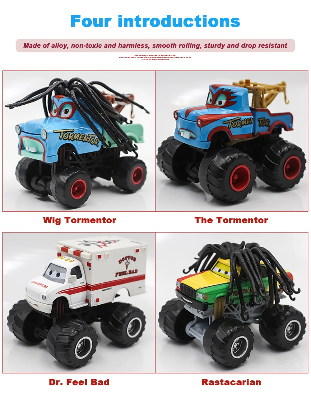 Pixar Cars 3 Legierungs-Offroad-Fahrzeug mit großen Rädern, Lightning McQueen, I-Screamer, Wrestler-Modellautos, Kinderspielzeug, Weihnachtsgeschenke – Detail 13