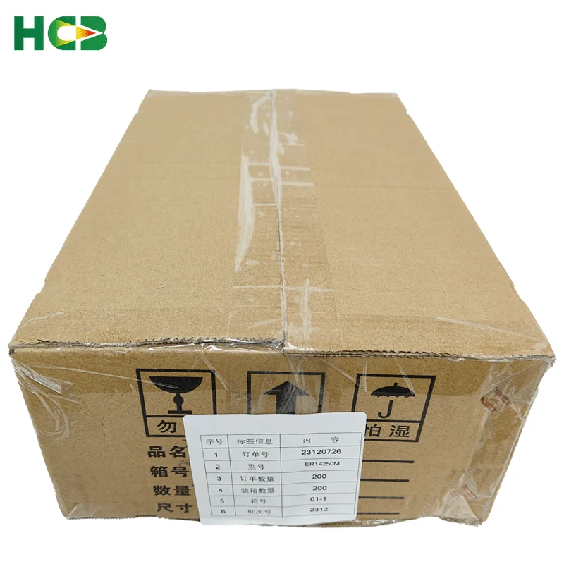 HCB ER14250M Add PH2.0 Plug Disposable Lithium Battery Electronic Tag Temperature Control Smoke Detector Pancreatic Pump