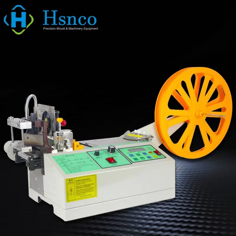 Automatic Hot and Cold Tape Cutting Machine for PVC Tube Woven Tape & Silk Ribbon Fabric Belt & Heat Shrink Tubing
