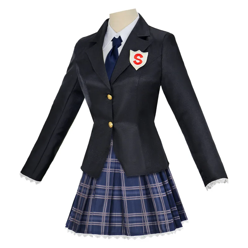 Calcinha e meia com cinto de liga anarquia cosplay traje peruca jk uniforme escolar chapéu saia camisa branca acessórios para o cabelo