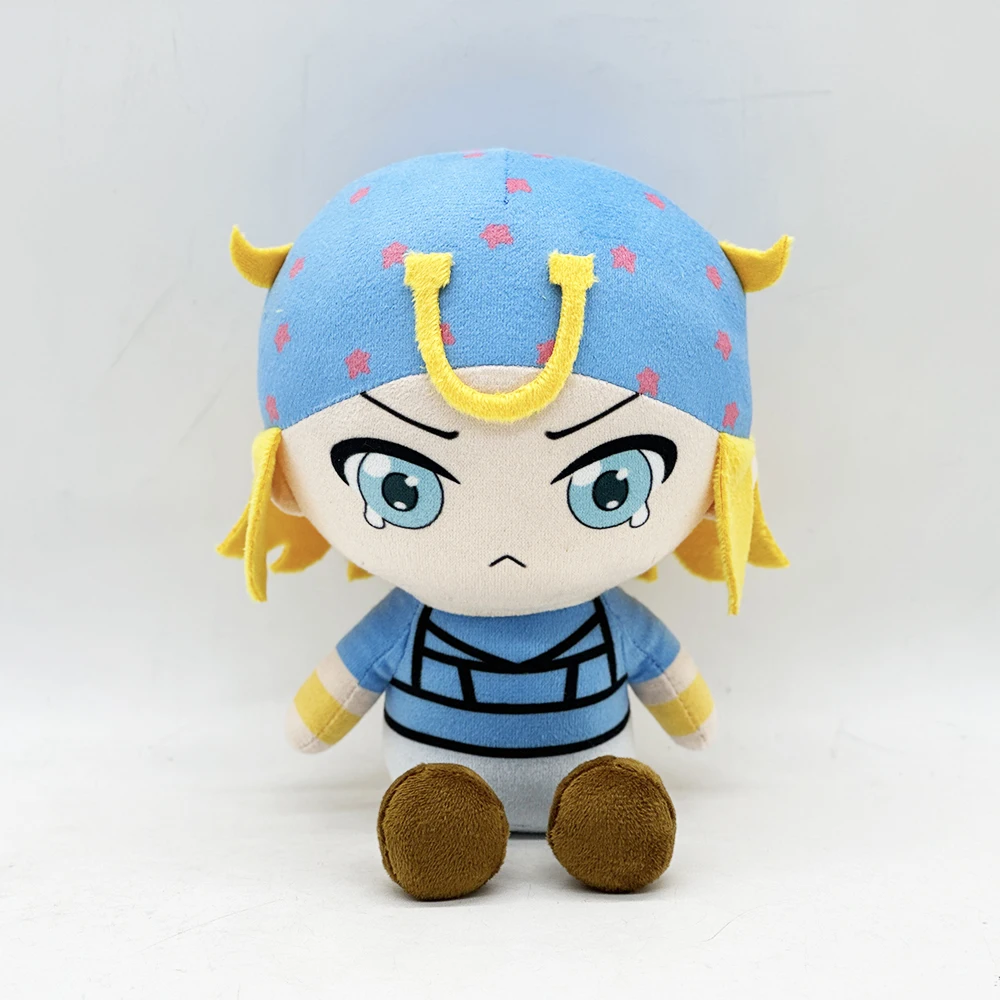 Nueva y famosa mercancía de Anime y película, pañuelo azul para la cabeza para niñas pequeñas, relleno suave, recuerdos coleccionables, regalos superventas