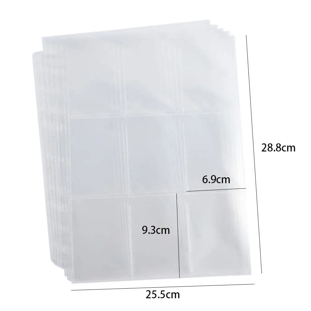 Transparent Heavy-duty Card Stock Album Pages 90 Pockets Card Holder Gaming Card Card Storage Wallets Coin Holders Card Sleeves