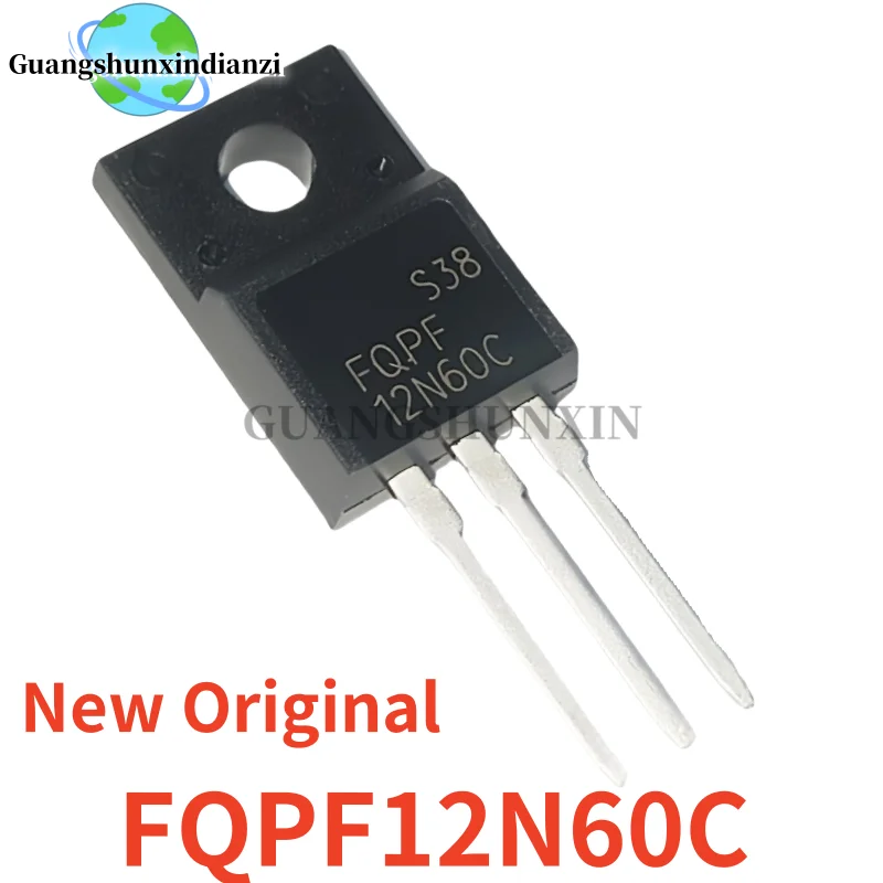 10-20-30 قطعة 100% جديد المستوردة الأصلي FQPF12N60C 12N60 12N60C TO-220F 600V 12A MOS أنبوب التأثير الميداني في المخزون