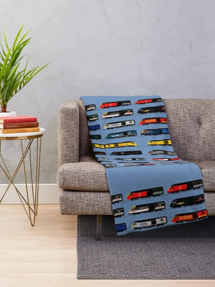 Class 43 HST intercity 125 liveries Throw Blanket No Pilling Soft Warm Blanket for Bed