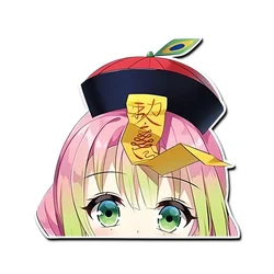 for Demon Slayer Kanroji Mitsuri Peek Car Sticker Occlusion Scratch Personality Decal Car Goods Creative Decals