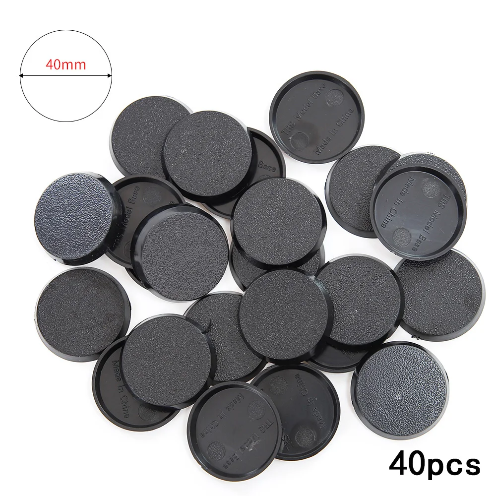 25mm/32mm/40cmm Ronde Plastic Model Bases voor Wargames Tafelspellen Diy Speelgoed miniatuur Model Mensen Basis 20 pcs/40 pcs/60 pcs